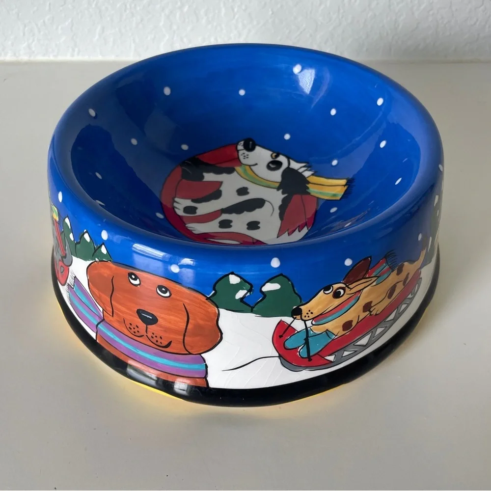 🐶RARE VINTAGE DOGZILLA BOWL CANDACE REITER 2002 EDITION 🐶
